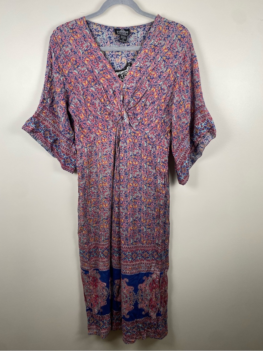 NWT Angie Boho Floral Print Midi Dress size Large